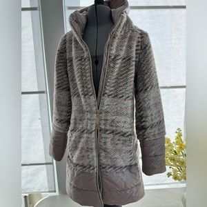 Herno Wool Tweed Puffer Coat